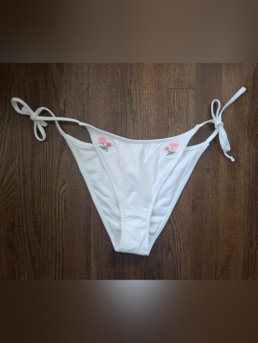 New Wild Fable Womens Large 12/14 Floral Embroidered Bikini Swim Bottoms